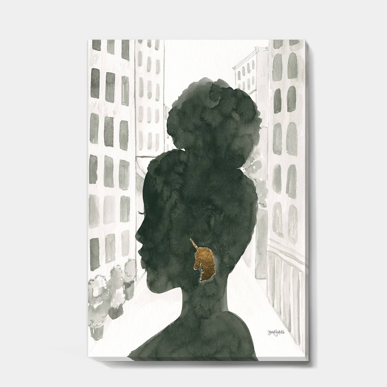 Designart - Glam Pink Ladies II - Fashion Canvas Art